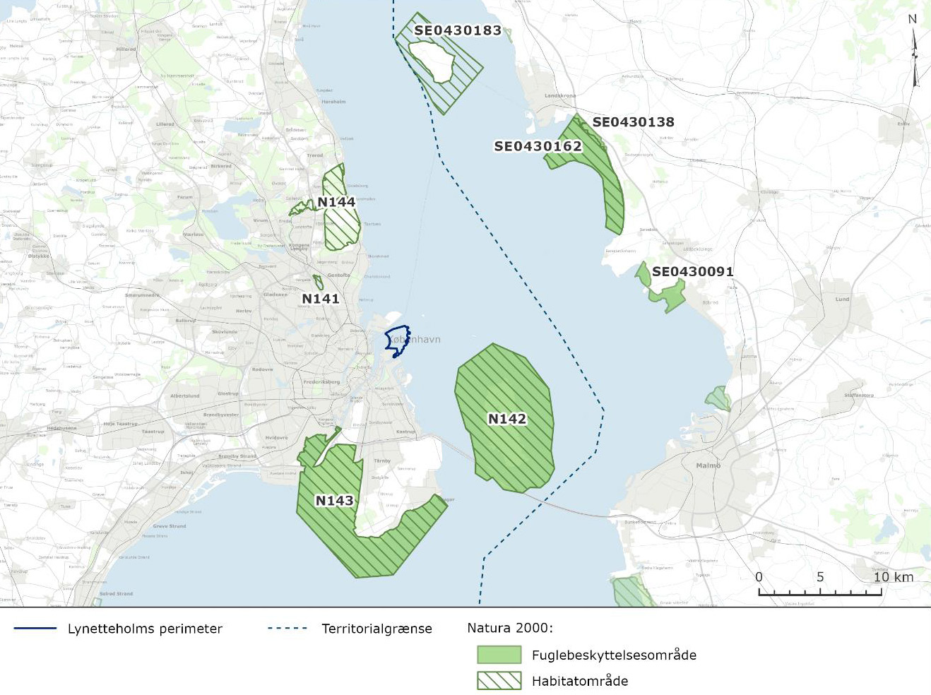 Natura 2000-områder omkring Lynetteholm