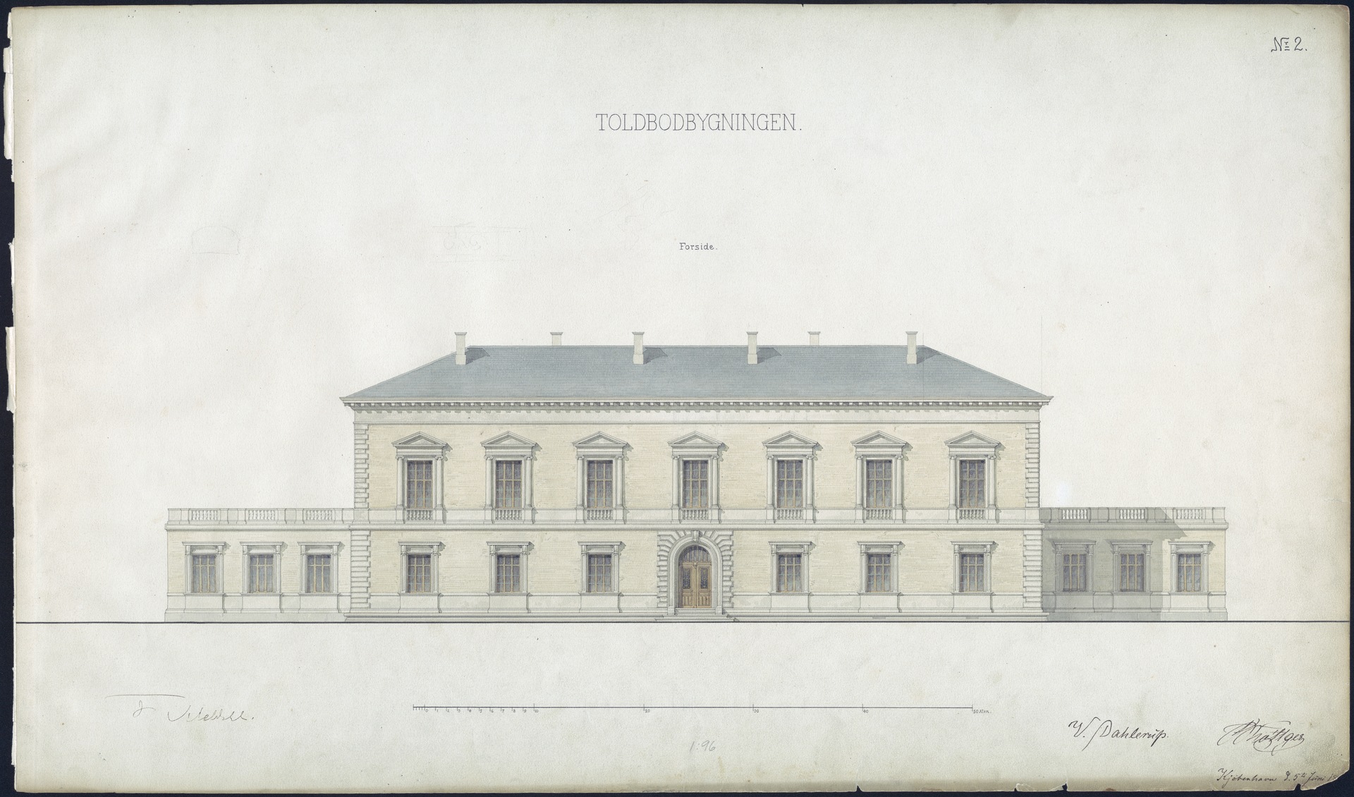 Vilhelm Dahlerup og Frederik Bøttgers administrationsbygning blev opført i 1868.