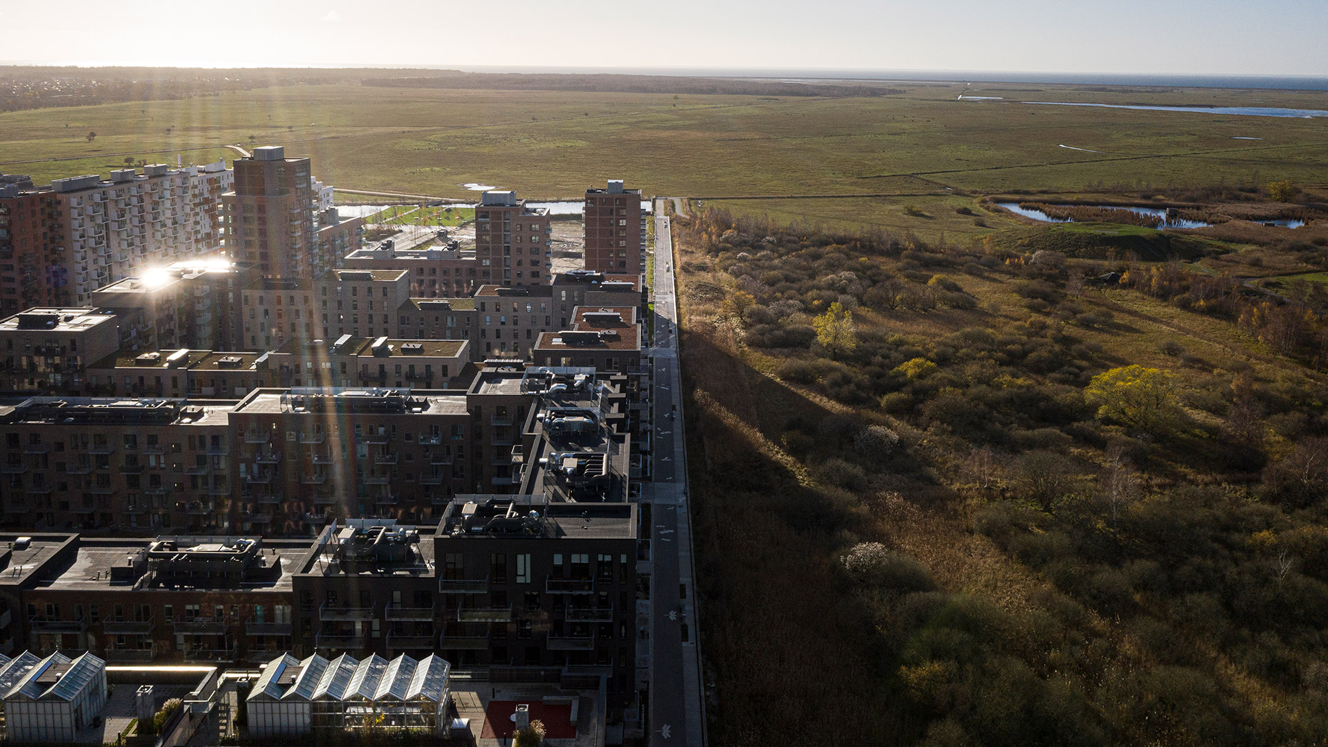 Oerestad_drone_20201120_TH_0047 Luftfoto fra Ørestad Syd